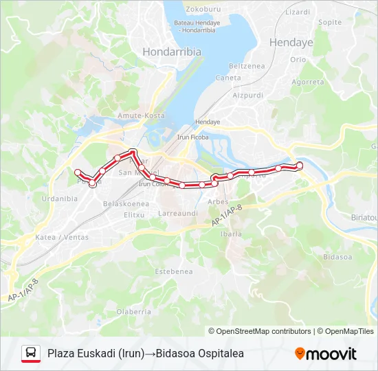 L1-ZAISA Bus Line Map