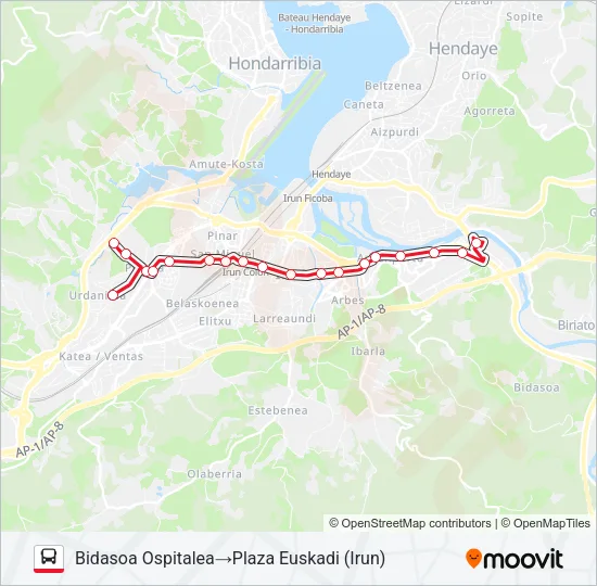 L1-ZAISA Bus Line Map