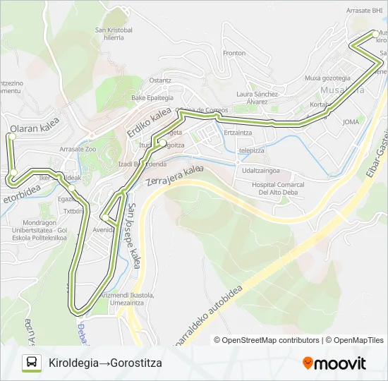 URBANO ARR Bus Line Map