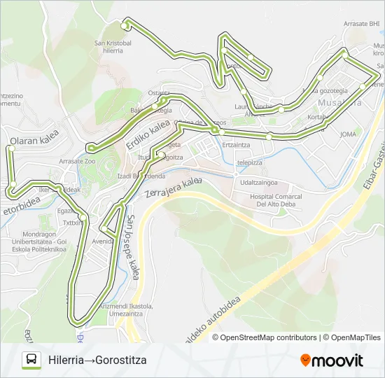 URBANO ARR Bus Line Map