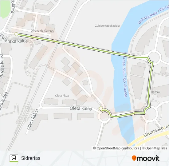 SIDRERIAS Bus Line Map