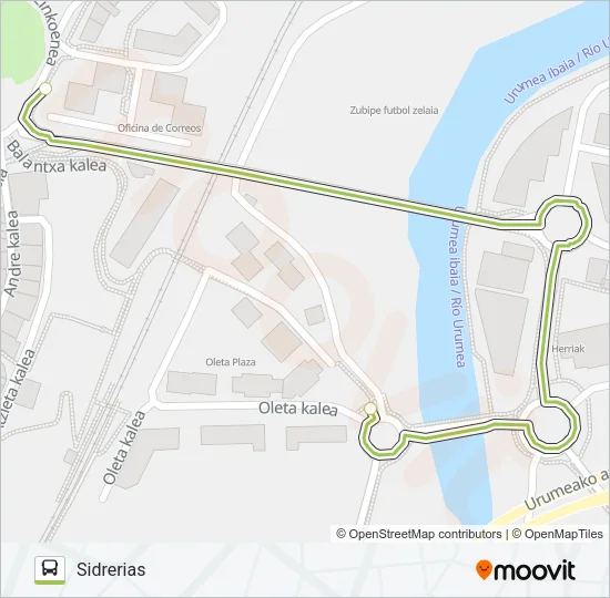 SIDRERIAS Bus Line Map