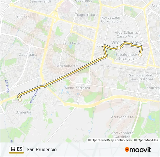 ES Bus Line Map