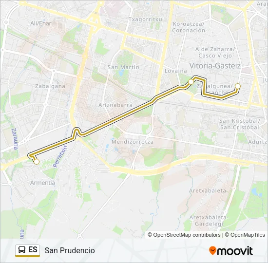 ES Bus Line Map