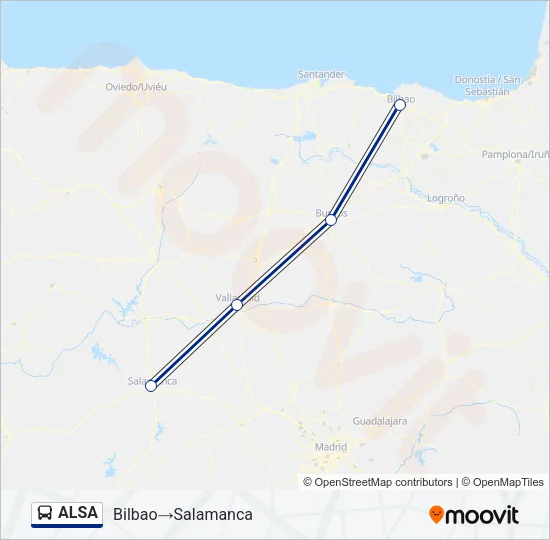 ALSA Bus Line Map
