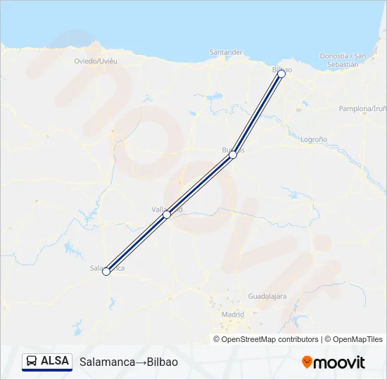 ALSA Bus Line Map