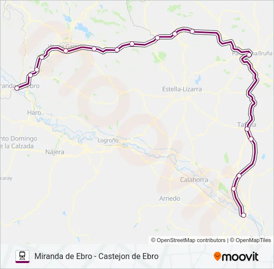 REG.EXP. Train Line Map