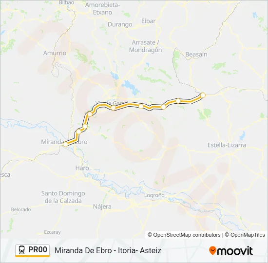 PR00 Train Line Map