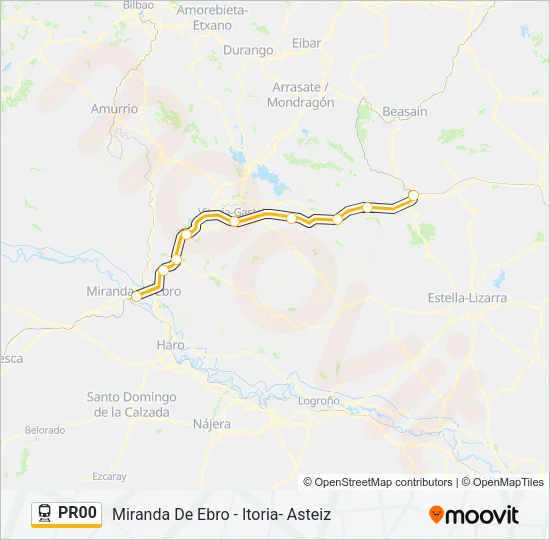 PR00 Train Line Map