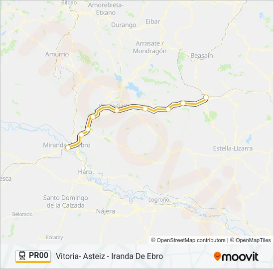 PR00 Train Line Map