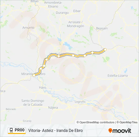 PR00 Train Line Map