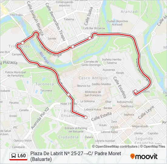 L60 Bus Line Map