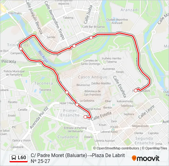 L60 Bus Line Map