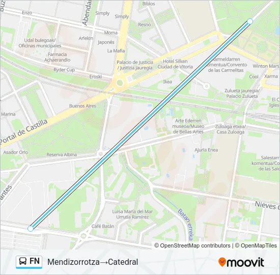 FN Bus Line Map