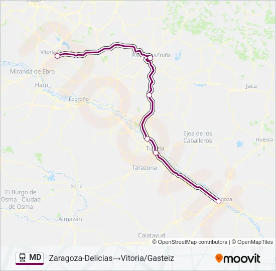 MD tren Mapa de línia