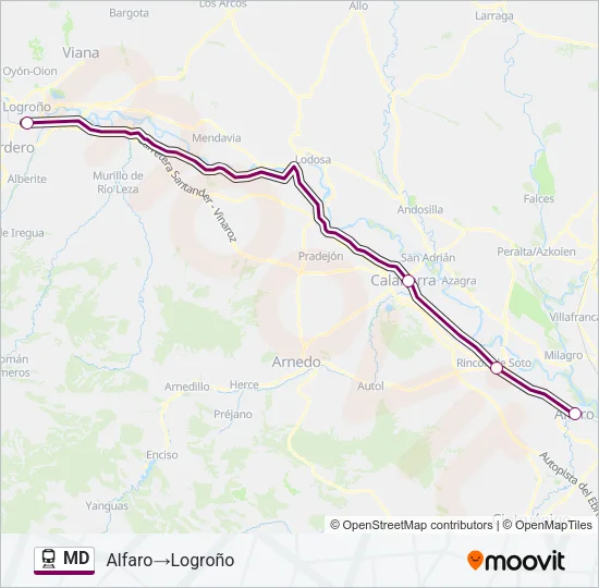 MD Train Line Map
