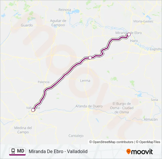 MD Train Line Map