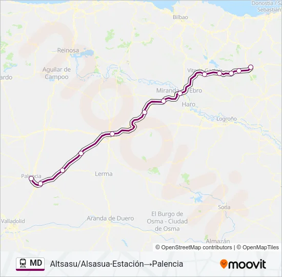 MD Train Line Map