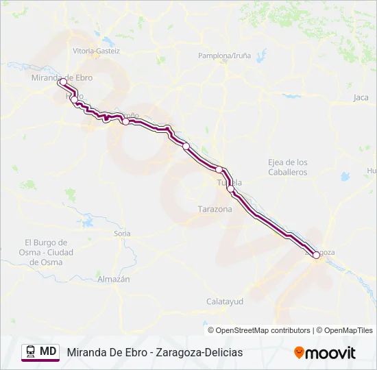 MD Train Line Map