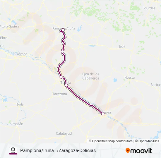 REG.EXP. Train Line Map
