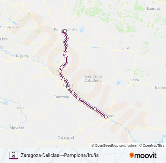 REG.EXP. Train Line Map