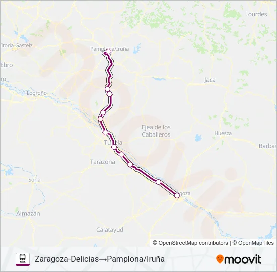 REG.EXP. Train Line Map