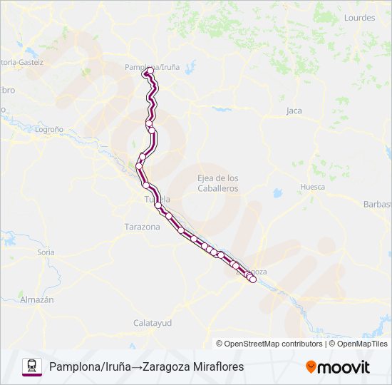 REG.EXP. Train Line Map