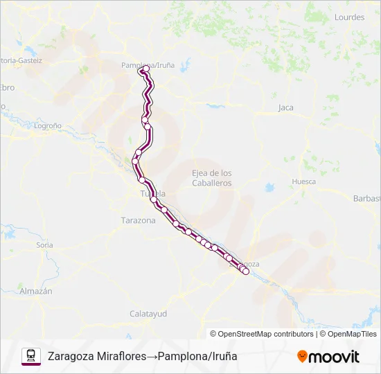 REG.EXP. Train Line Map