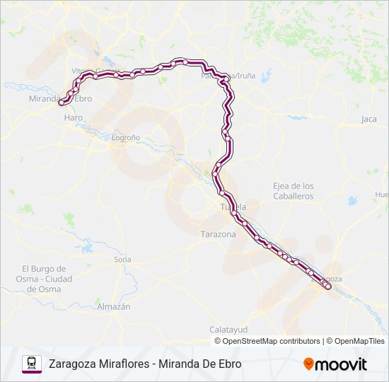 REG.EXP. Train Line Map