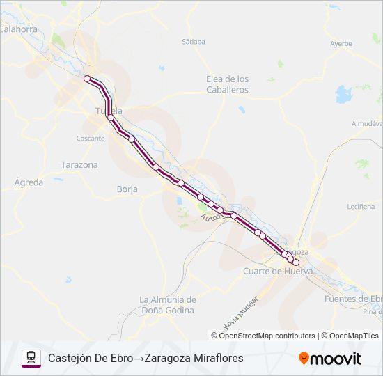 REG.EXP. Train Line Map