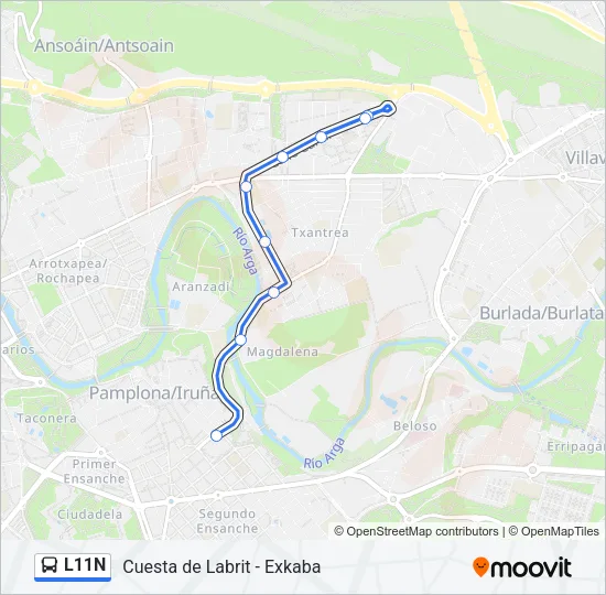 L11N Bus Line Map