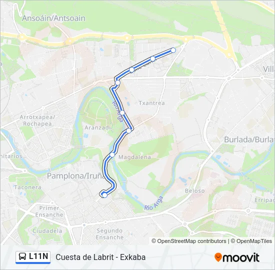 L11N Bus Line Map