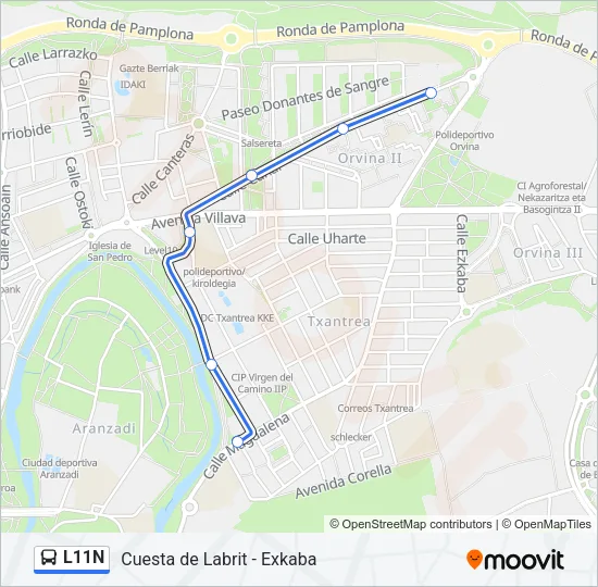 L11N Bus Line Map