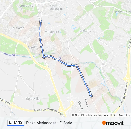 L11S Bus Line Map