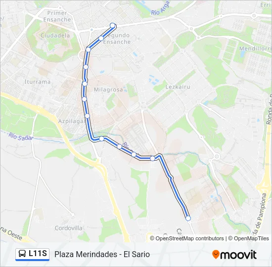 L11S Bus Line Map