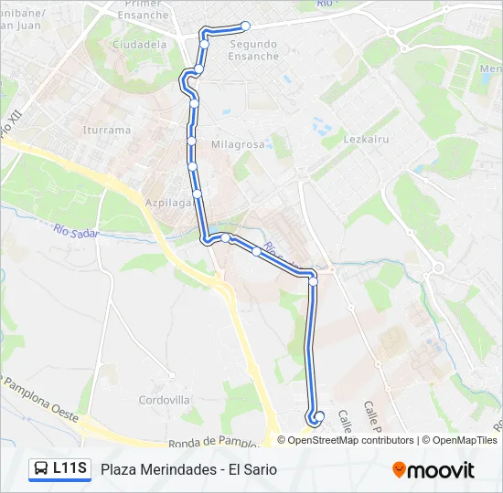 L11S Bus Line Map