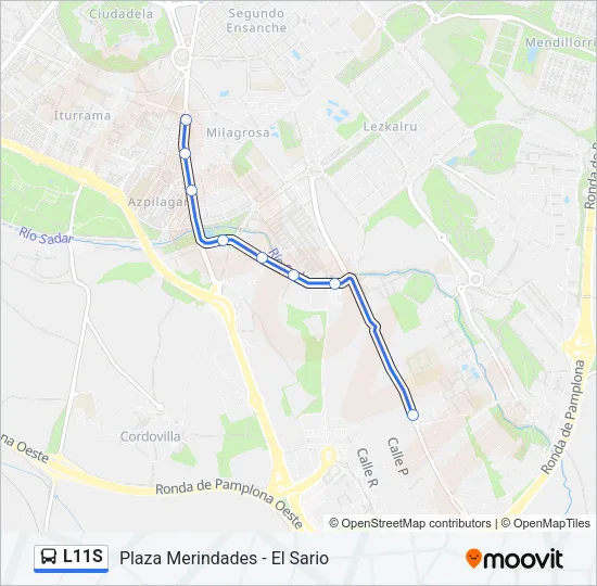 L11S Bus Line Map