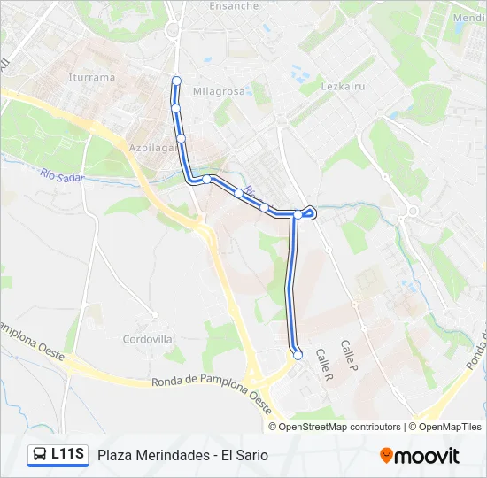 L11S Bus Line Map