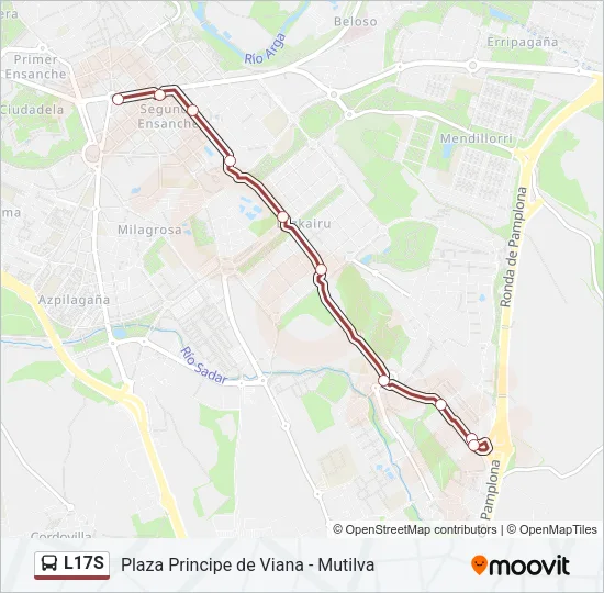 L17S Bus Line Map