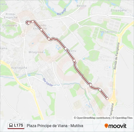 L17S Bus Line Map