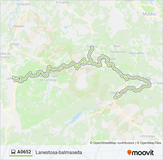 A0652 bus Line Map