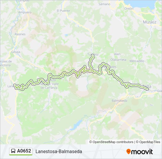 A0652 Bus Line Map