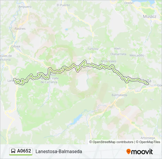 A0652 Bus Line Map