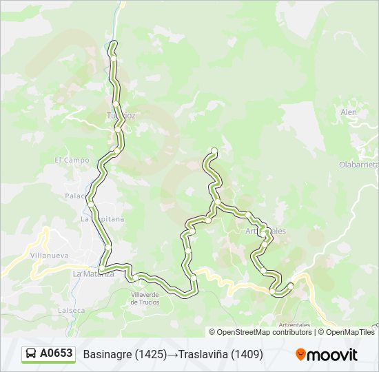A0653 Bus Line Map