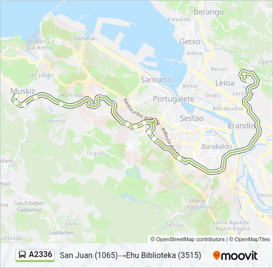 A2336 Bus Line Map