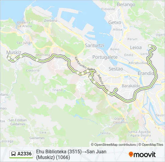 A2336 Bus Line Map