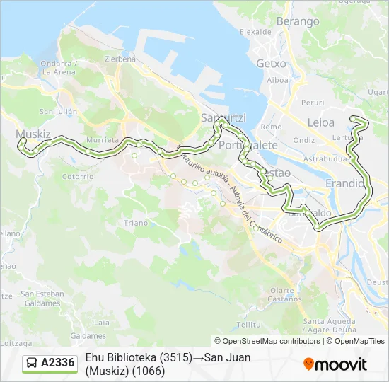 A2336 Bus Line Map