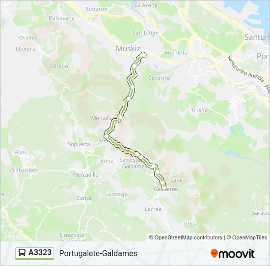A3323 Bus Line Map