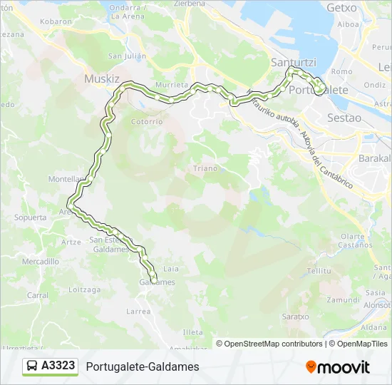 A3323 Bus Line Map
