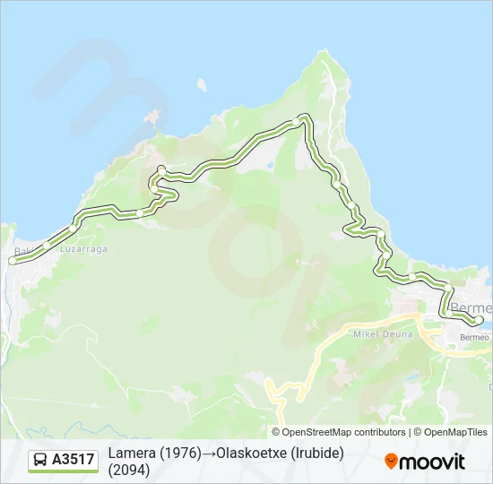 A3517 Bus Line Map